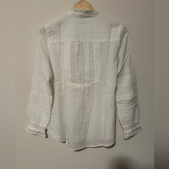 NWT Sundance Luella Victorian Top white ruffle lace detail size small boho - Picture 6 of 6